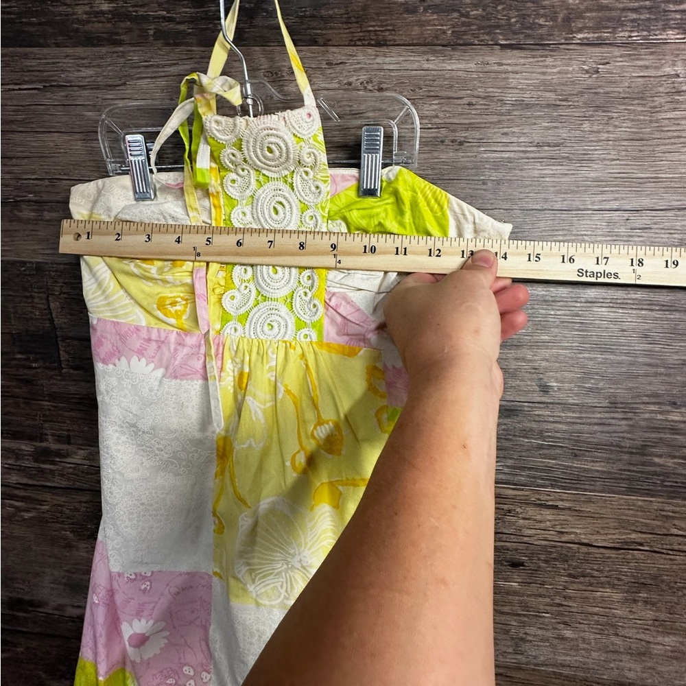Lilly Pulitzer Multicolor Patchwork Halter Neck S… - image 6